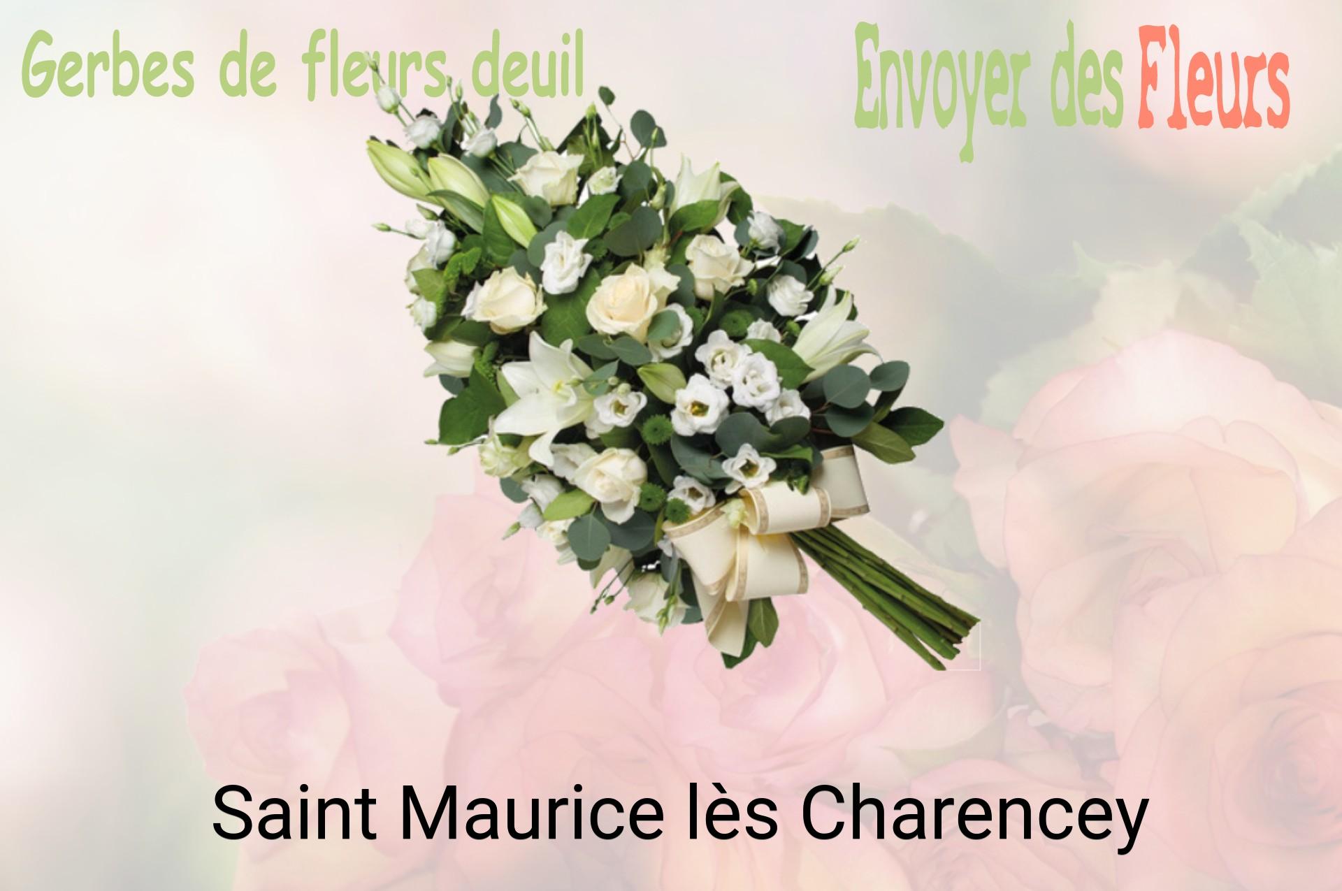 Gerbe de fleurs de deuil livrée à Saint-Maurice-lès-Charencey